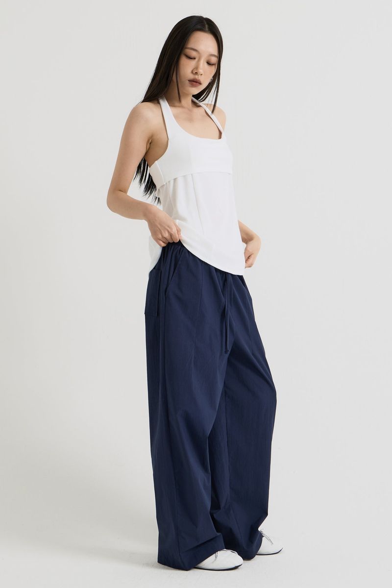 vadefy（ベイディフィー）の「Cotton wide banding pants, Navy（Pants）」