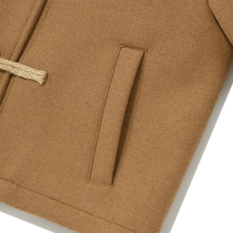 CHERRY HOODIE HALF DUFFLE COAT [BEIGE]