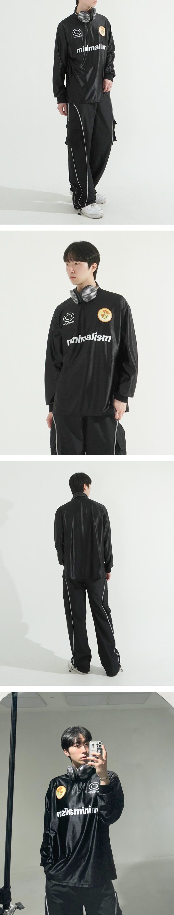 Glitter Minimal LS T-shirt