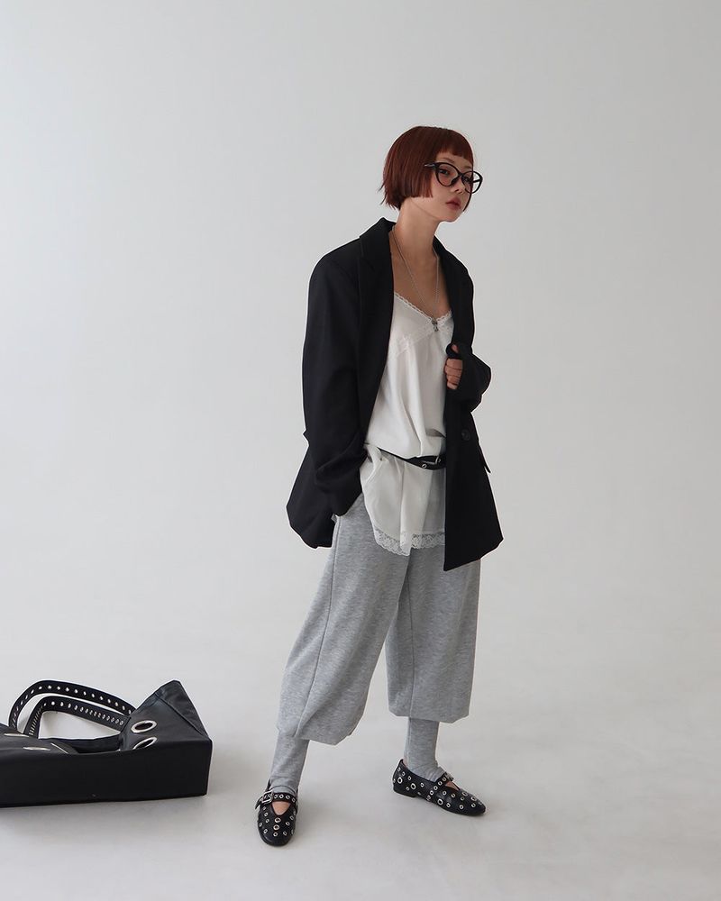 Step Oversized-Fit Blazer Jacket