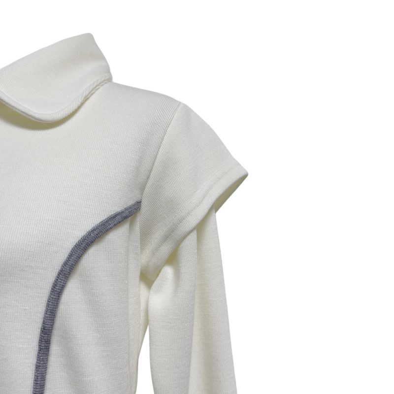 (2color) Piping Layered Sleeve Cardigan