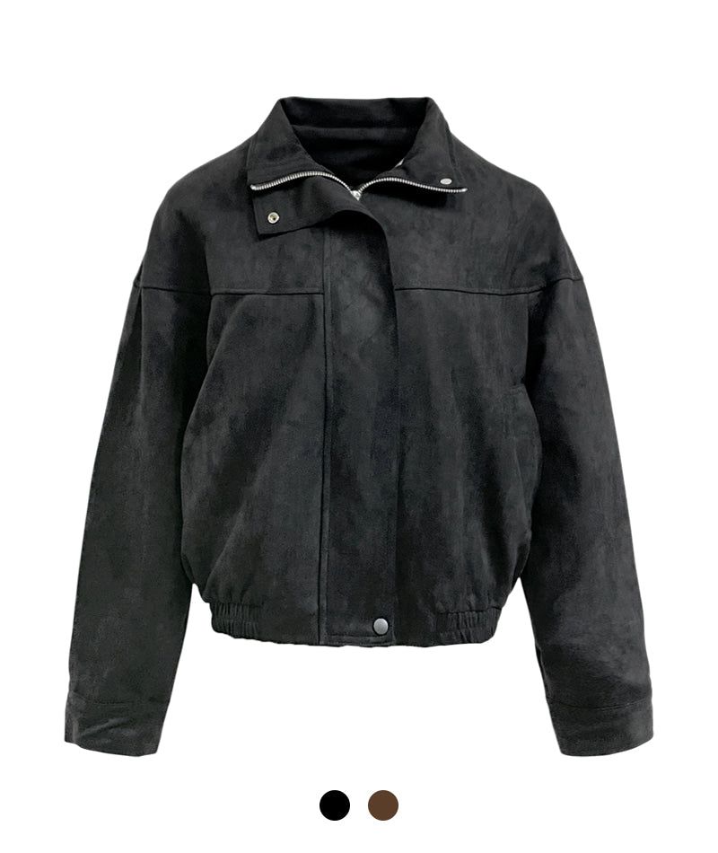 Cozy&Kitsch(コージーアンドキッチ)の「Monet Suede Zip-up Jumper(Jackets/Outerwear)」