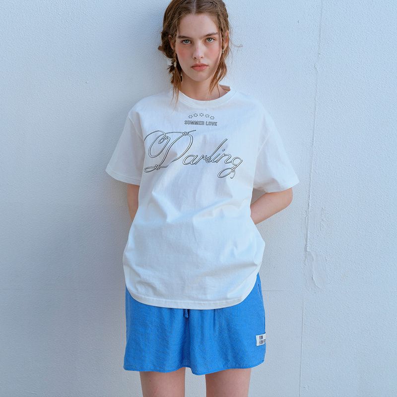 PIN STRIPE MINI SKIRT, BLUE