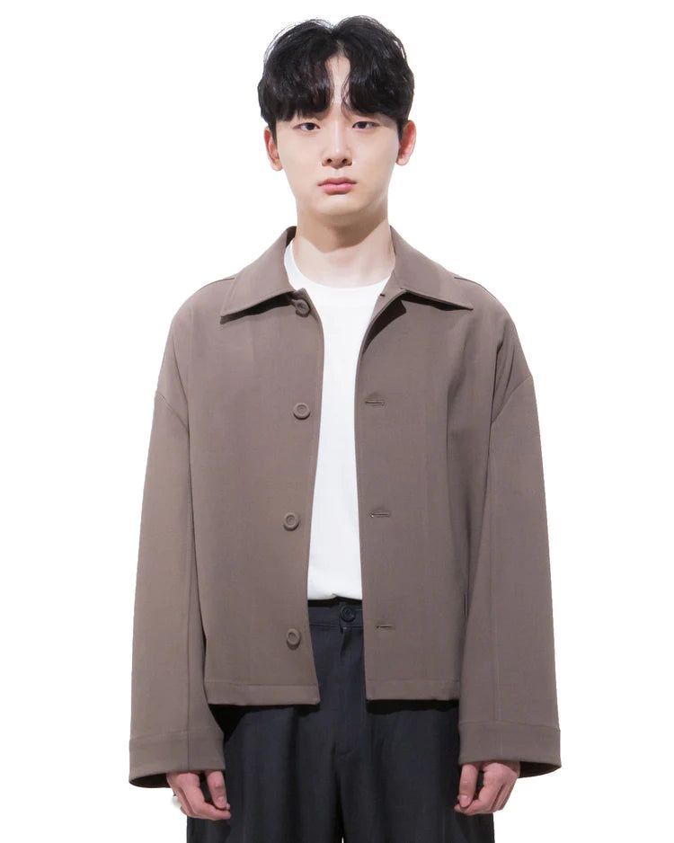MAGNOLIA（マグノリア）の「クロップシャツジャケット-BEIGE （送料込）- WooStore（Jackets/Outerwear）」