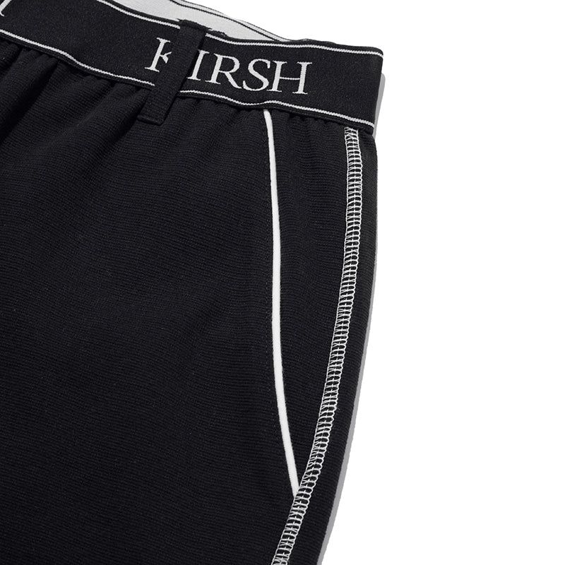 DOODLE CHERRY HALF LENGTH BANDING PANTS [BLACK]