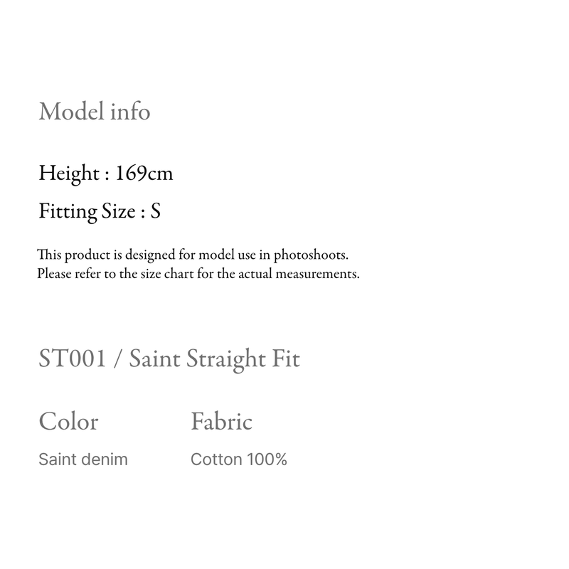 Saint straight fit - ST001