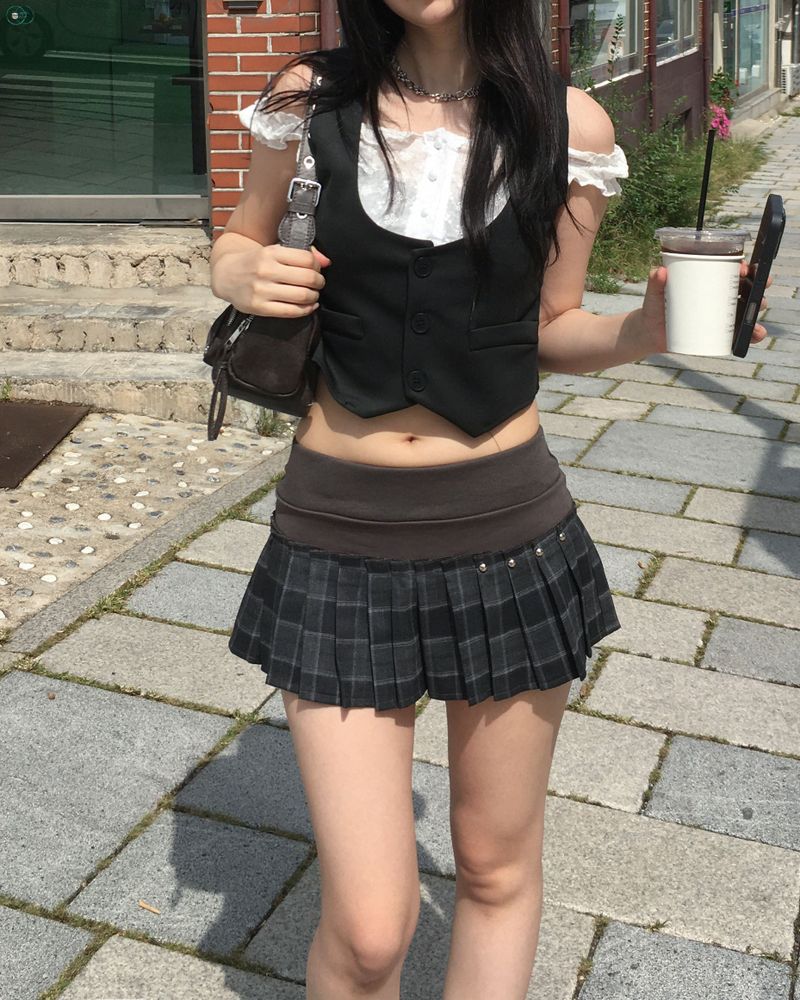 ブラウスレイヤードベスト