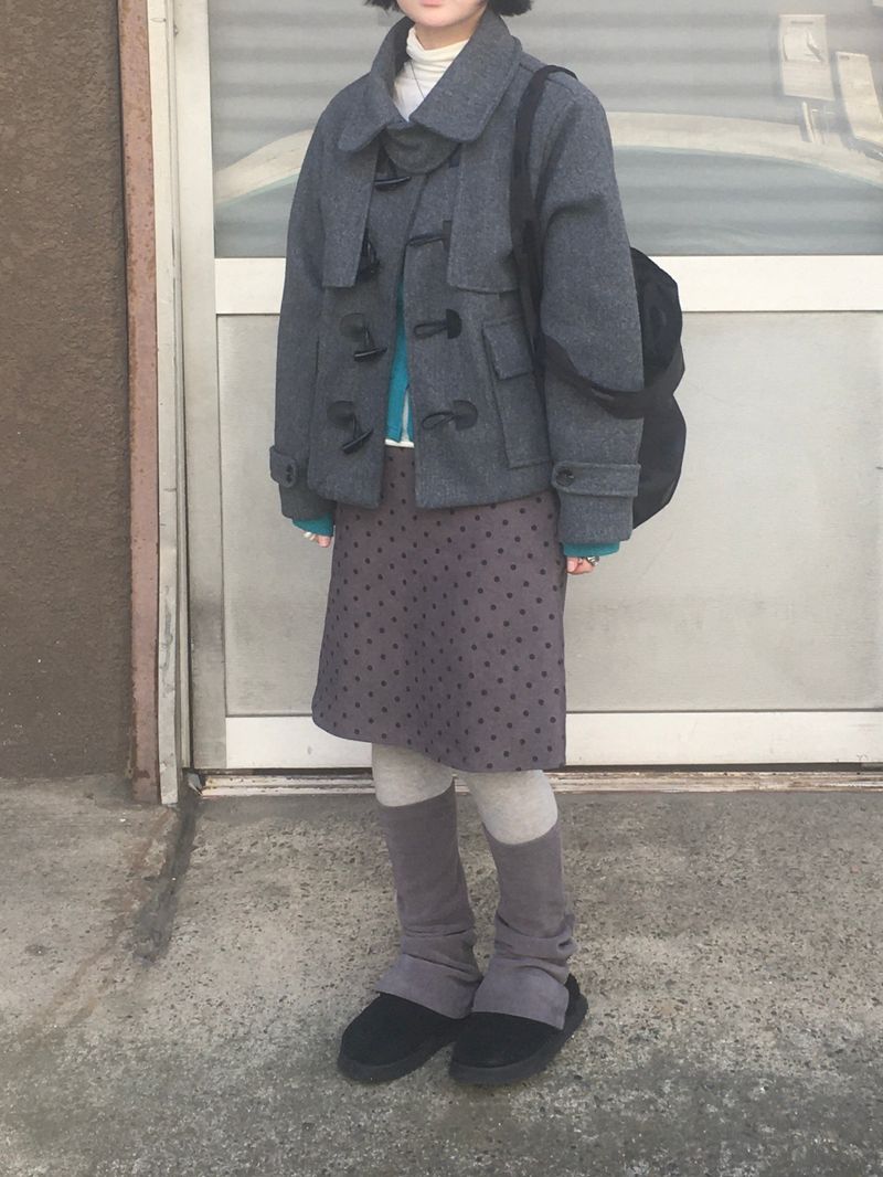 dot corduroy skirt