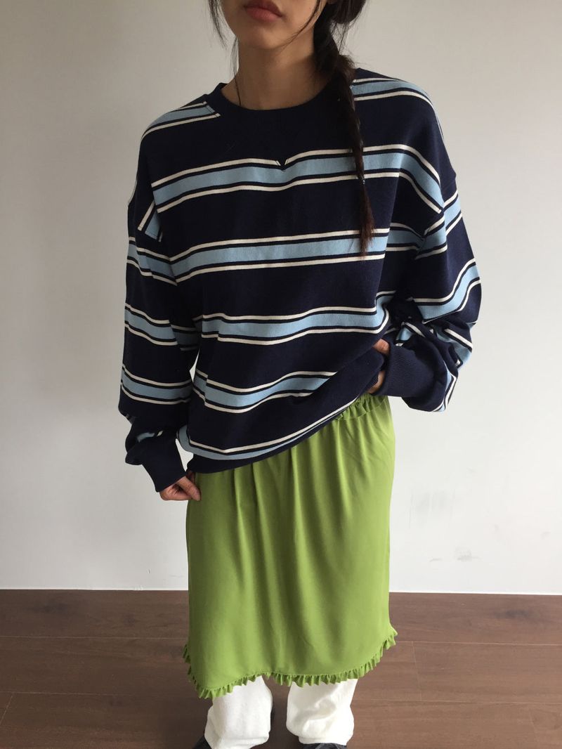 Baldwin Striped Man-to-Man (2color)