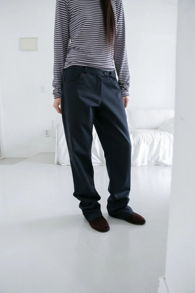 regular bisou cotton pants(2colors)