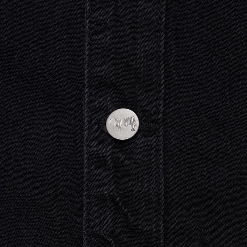 LOOSE FIT BLACK DENIM VEST code 21012