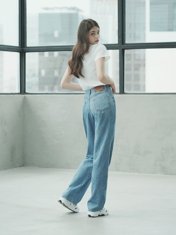 W1016 SUMMER WIDE DENIM PANTS_MEDIUM BLUE