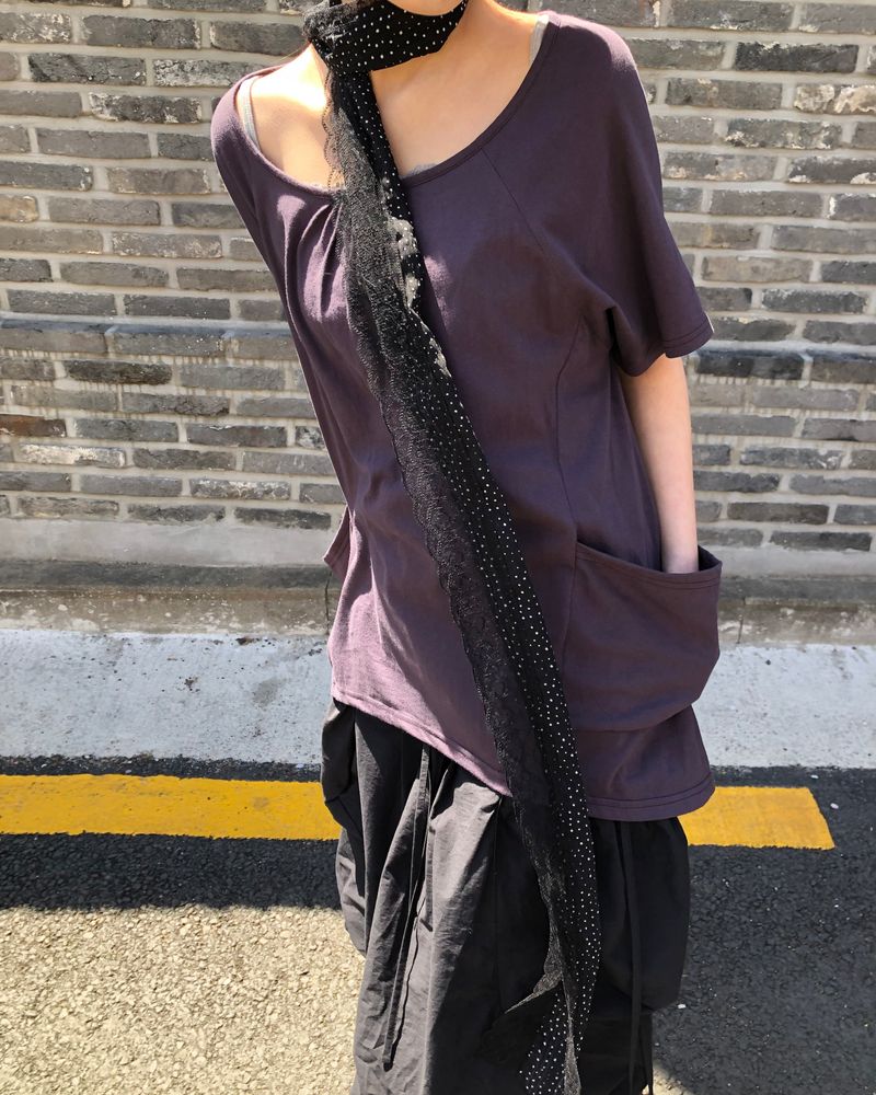 Laron Wave Dot Lace Scarf