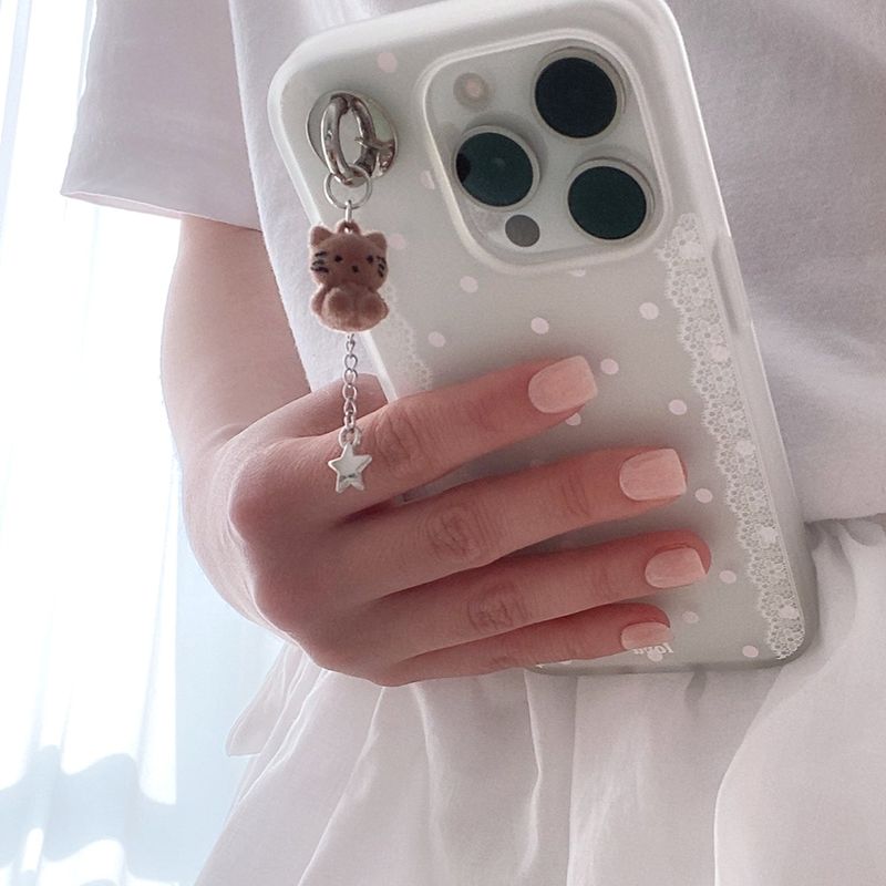 [MADE] LACE DOT VEIL PHONE CASE (soft jelly)