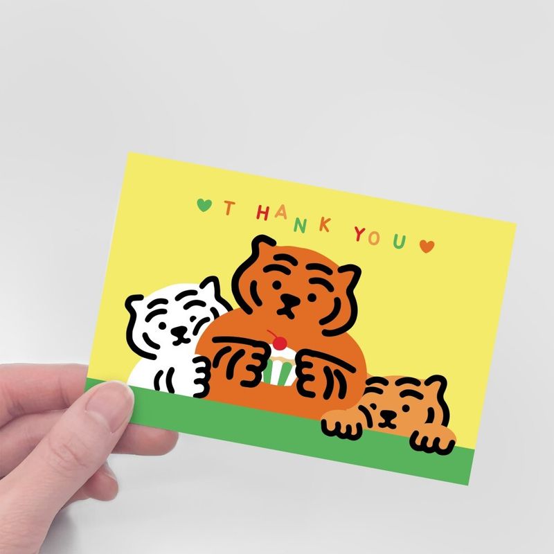 THANK YOU TIGER POST CARD