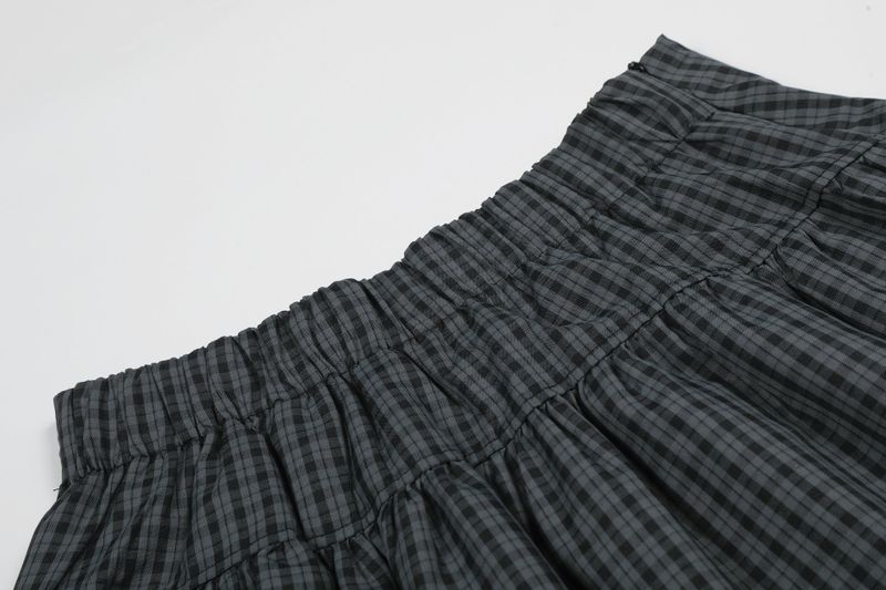 Aria Button Pleated Skirt