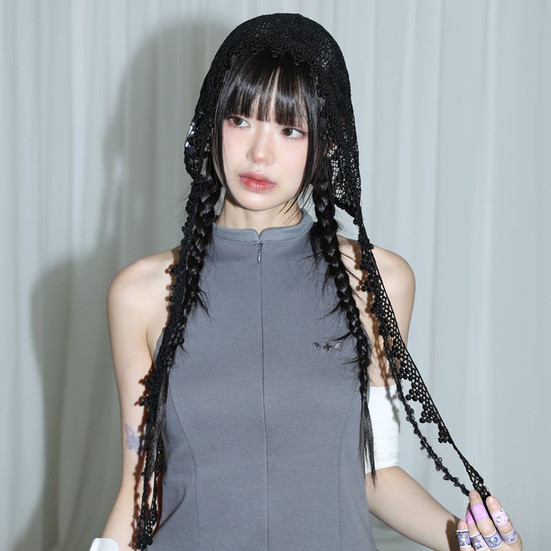 CLUT STUDIO（クラットスタジオ）の「Heart Crocher Bonnet - BLACK（Hats）」