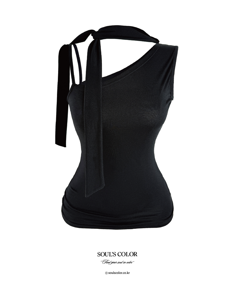 SOUL'S COLOR(ソウルズカラー)の「Sera Asymmetric Tie Top (4color)(Tops)」
