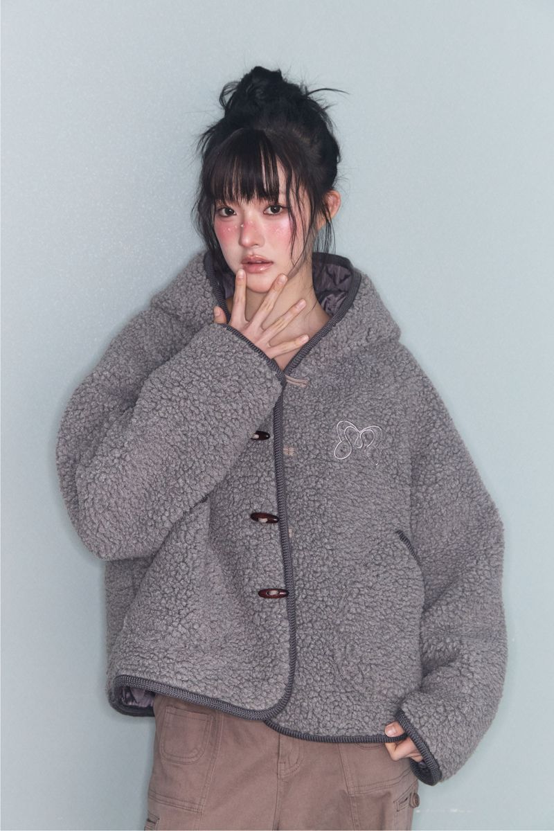 DUFFLE HOOD SHORT JK CHARCOAL