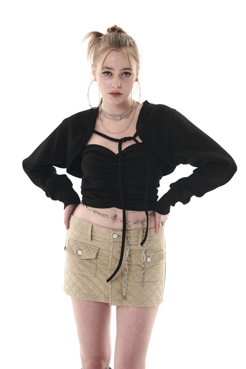 QUILTING MINI SKIRT