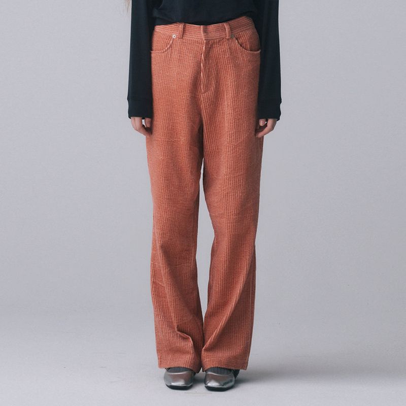 FUN FROM FUN(ファンフロムファン)の「HEART POCKET CORDUROY PANTS, APRICOT(Pants)」