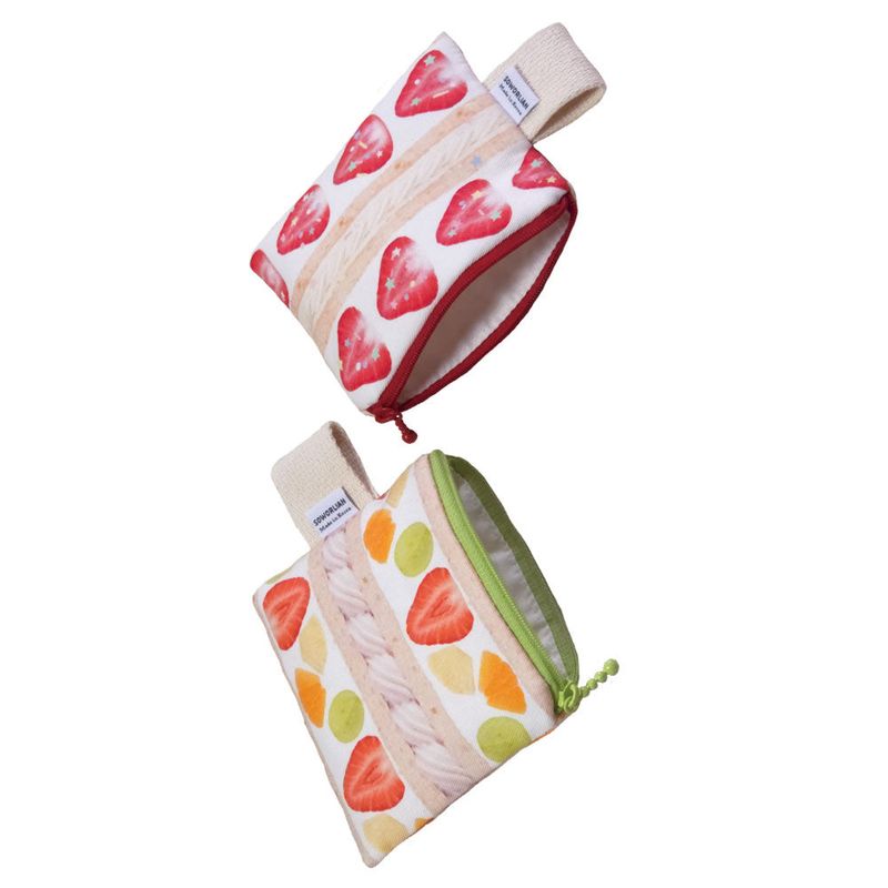 Square Zipper Pouch _Fruit Sando