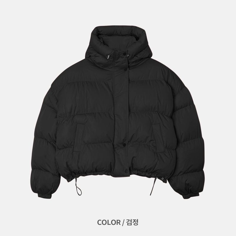 LMN Leo Hood Cropped Padded Jacket (4 colors)