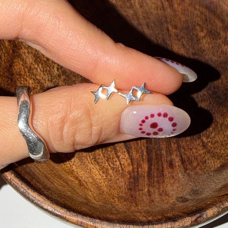 MOSXE（モスクス）の「[925silver] Double spark earring（Accessories）」