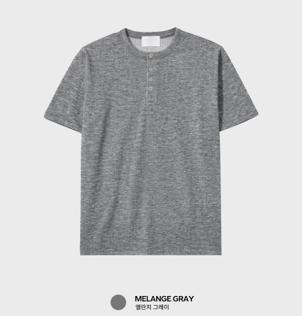 Look Lachief Standard Henry Neck Ribbed Short Sleeve