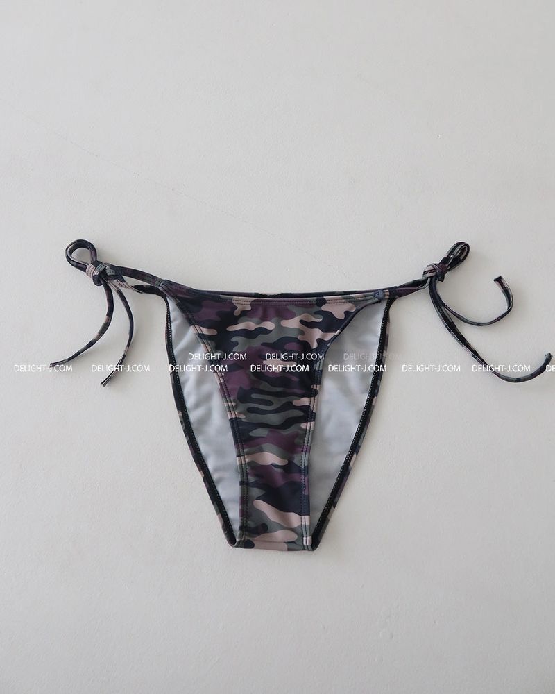 camo military strap bikini