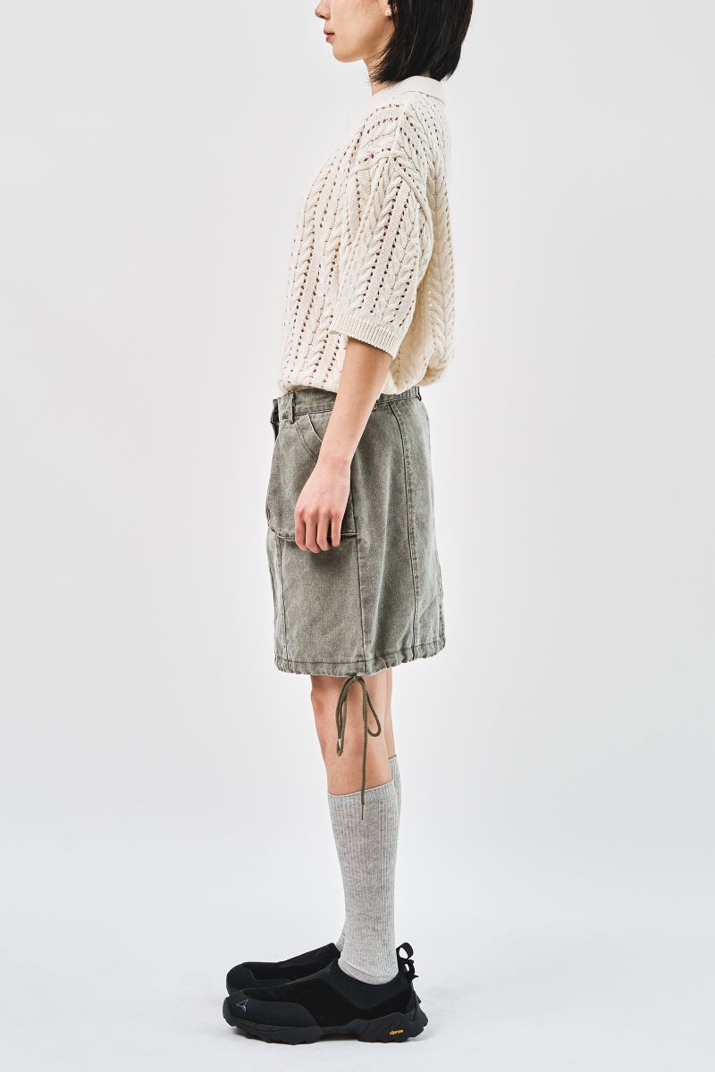 (W) Weth Washed Skirt (2color)