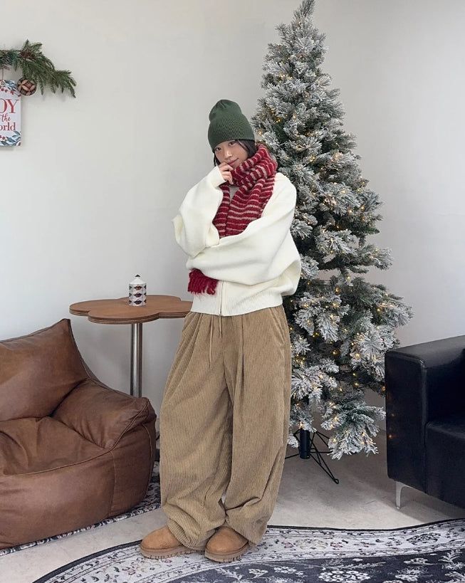 Diob Hooded Knit Zip-up