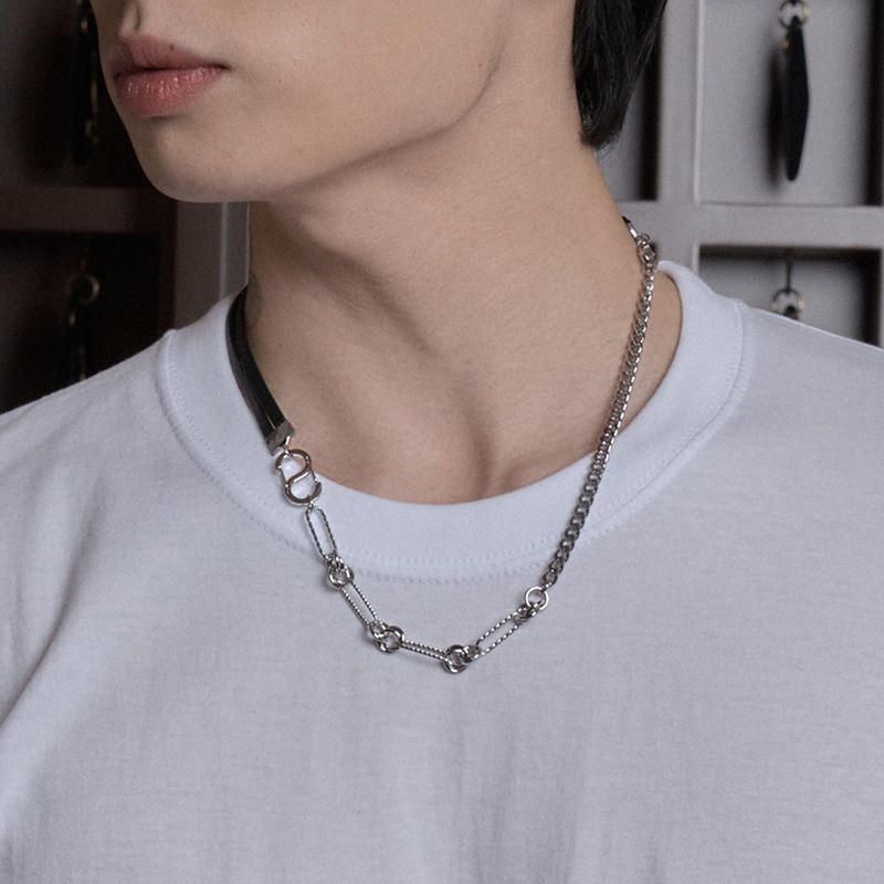 HAWHA（ハワ）の「レザーホックミックスネックレス（アクセサリー）」