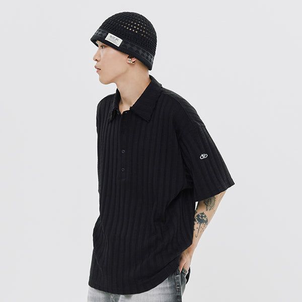 DAMAGE COLLAR POLO SHIRT