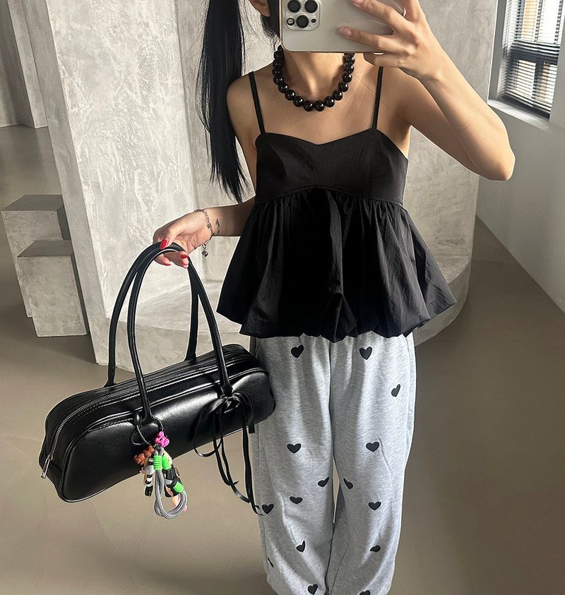 18 mm Black Pearl Ball Necklace
