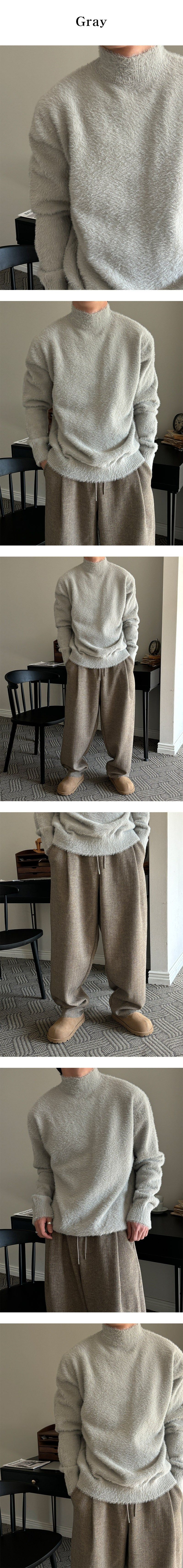  [F/W] Angora half pola knit(5color)