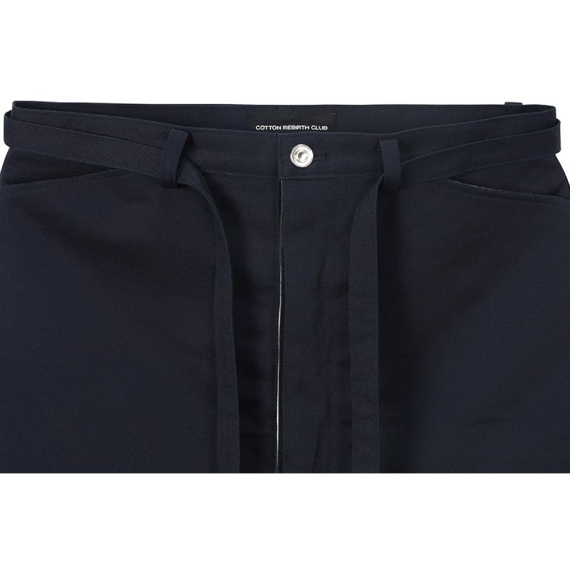ストライプカラースカート (ネイビー)