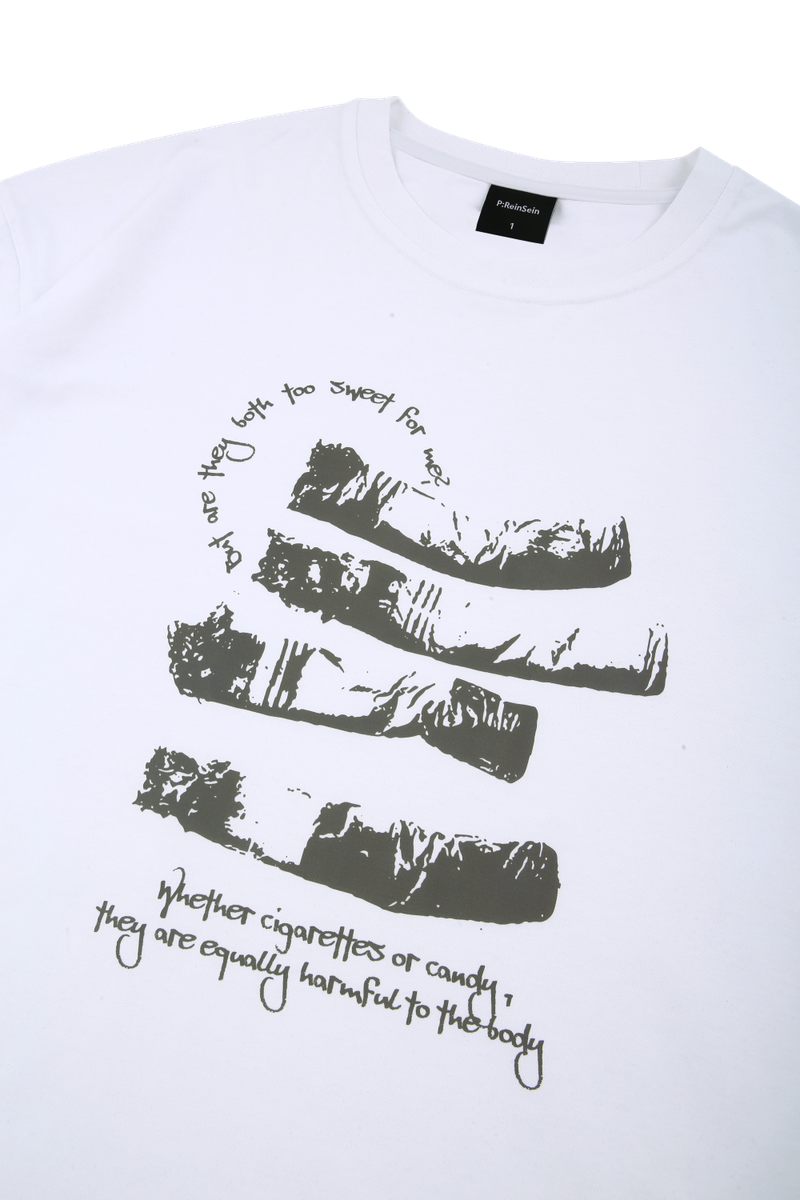 White cigarette long sleeve t-shirts