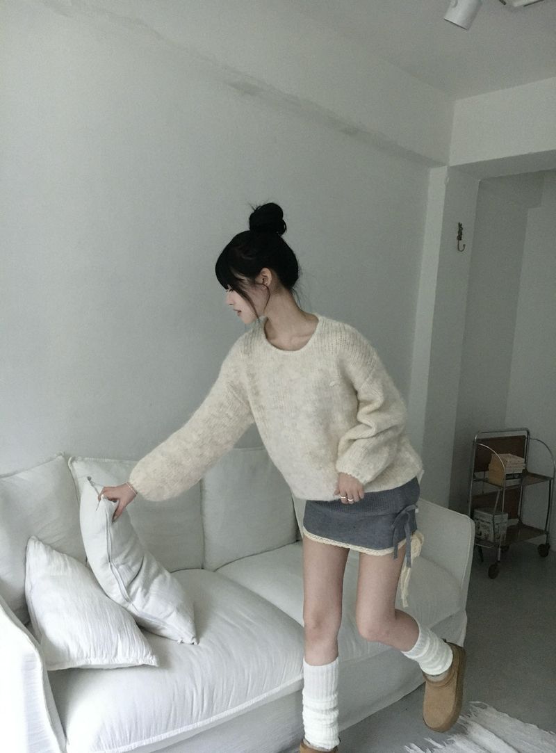 Angora Knit Sweater