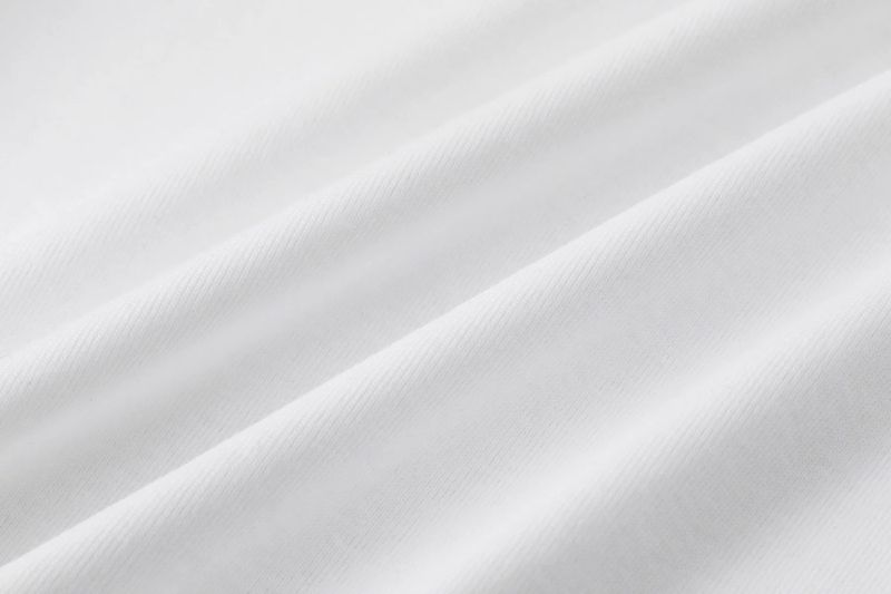 Soft boat neck tee - white