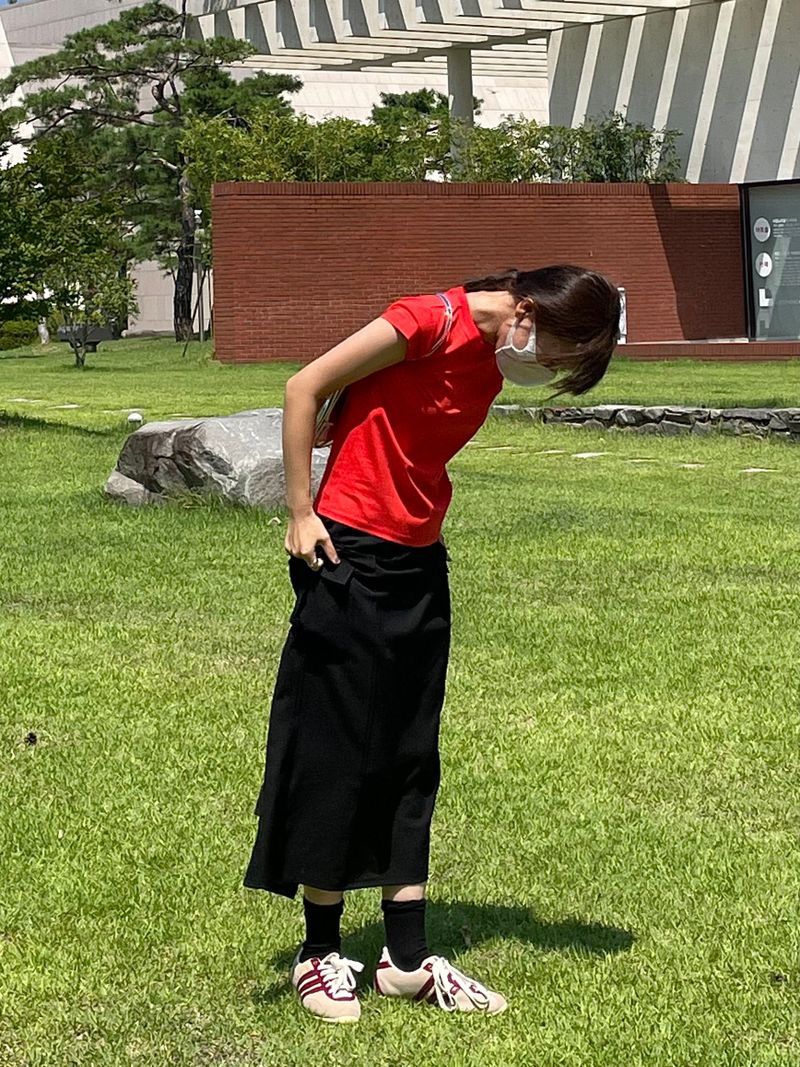 Cargo banding long skirt