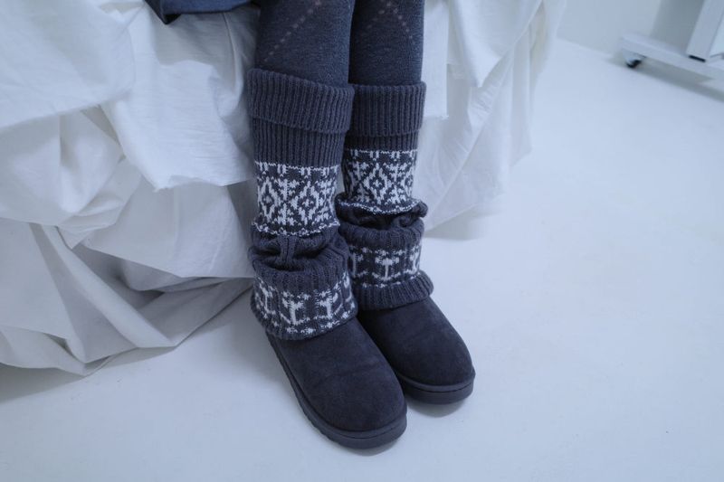 Nordic knit leg warmer (3color)