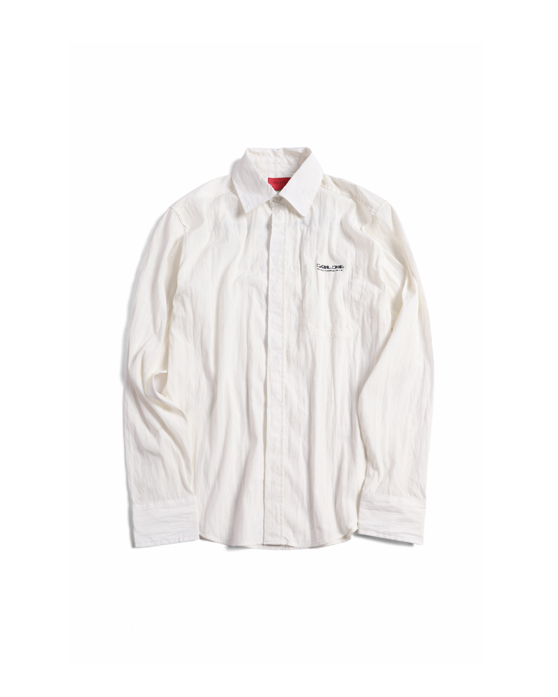 Goldie（ゴルディ）の「CUPRO WHITE LONG SLEEVES SHIRT（Tops）」
