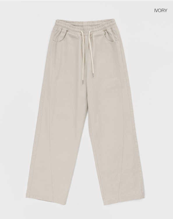 [MADE] Peto cut cotton banding pants