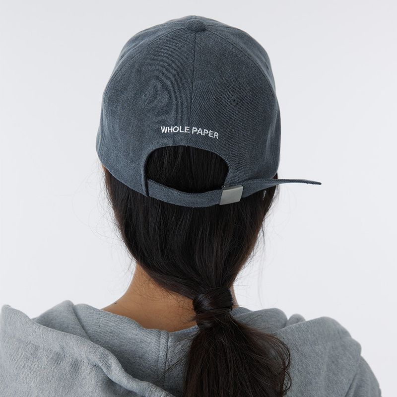 TEXT BALL CAP (CHARCOAL)