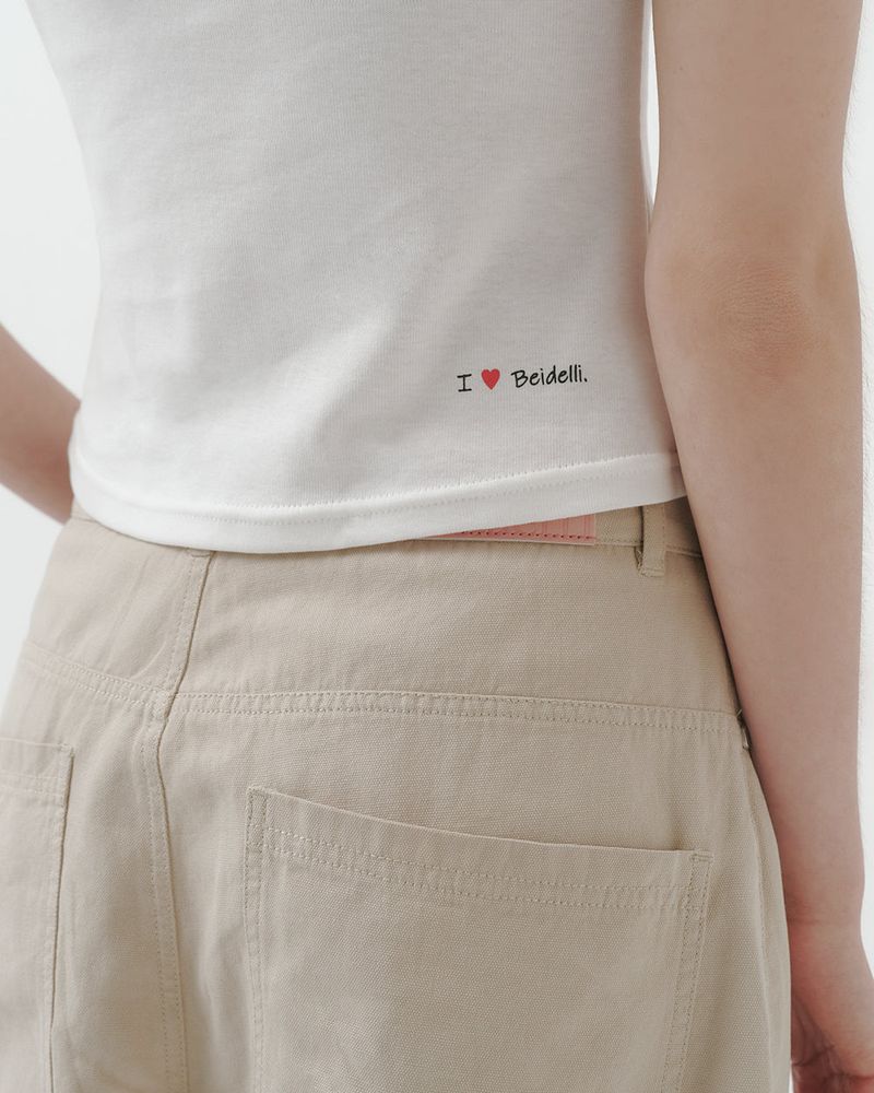 [MADE] Elo, lettering basic short-sleeved T-shirt