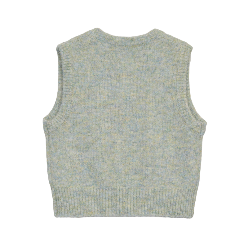 FLUFFY KNIT VEST (2 COLORS)