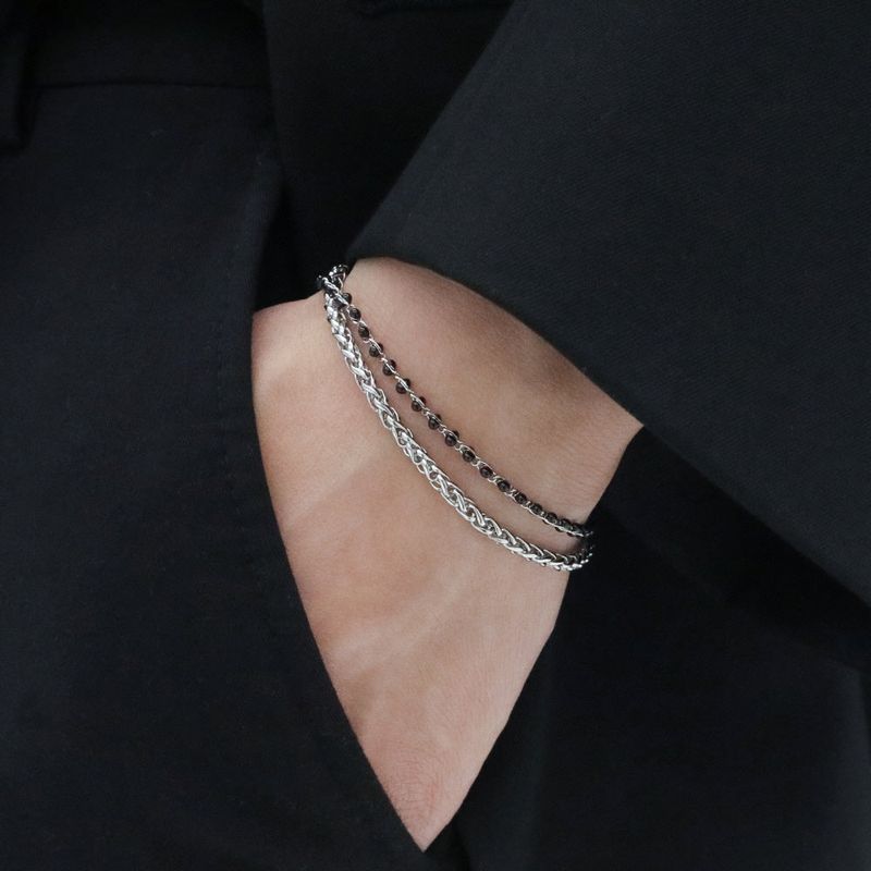 Men's Bracelet Beads Surgical Chain_CLEF HEADROOM BRC