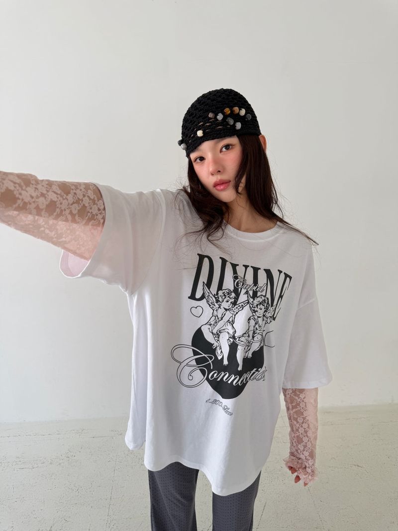 ANGEL Lace Layered T-shirt