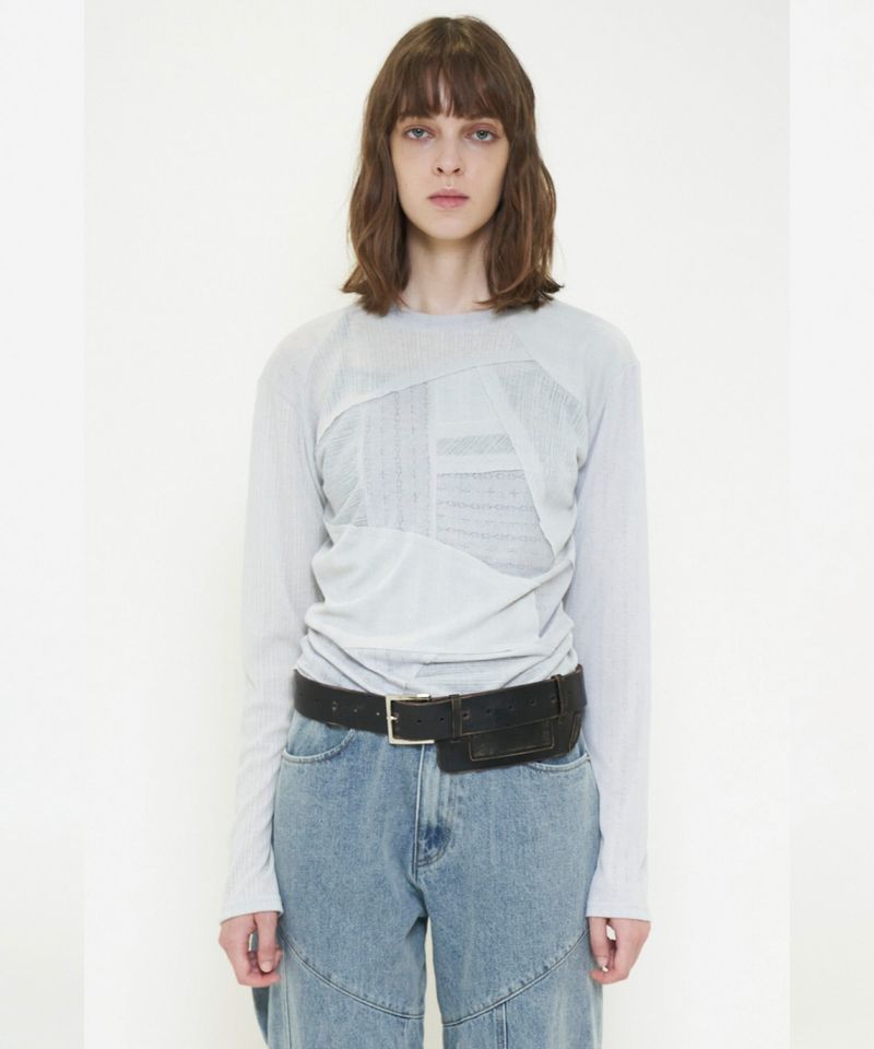 PATCHWORK RIB TOP